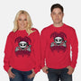 Creepy Christmas Skeleton Spooky-Unisex-Crew Neck-Sweatshirt-Studio Mootant