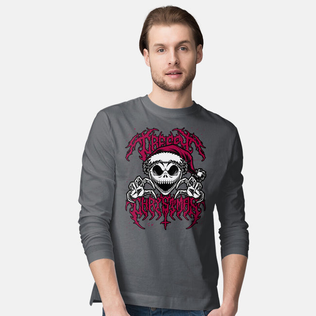 Creepy Christmas Skeleton Spooky-Mens-Long Sleeved-Tee-Studio Mootant
