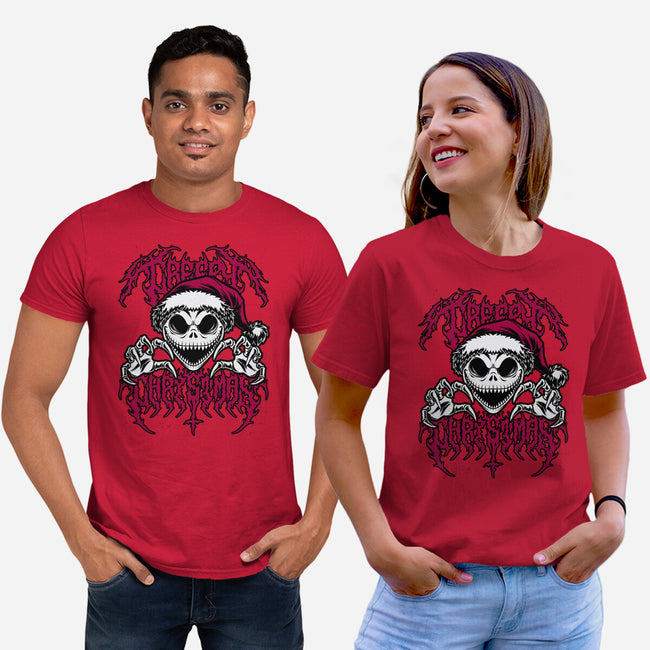 Creepy Christmas Skeleton Spooky-Unisex-Basic-Tee-Studio Mootant