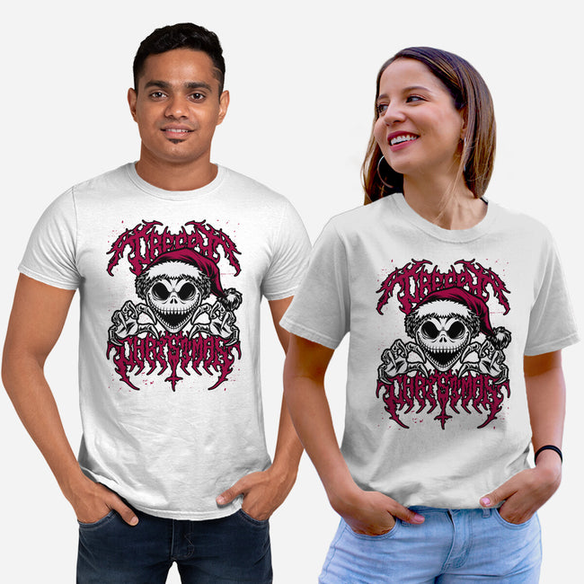 Creepy Christmas Skeleton Spooky-Unisex-Basic-Tee-Studio Mootant