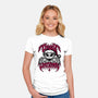 Creepy Christmas Skeleton Spooky-Womens-Fitted-Tee-Studio Mootant