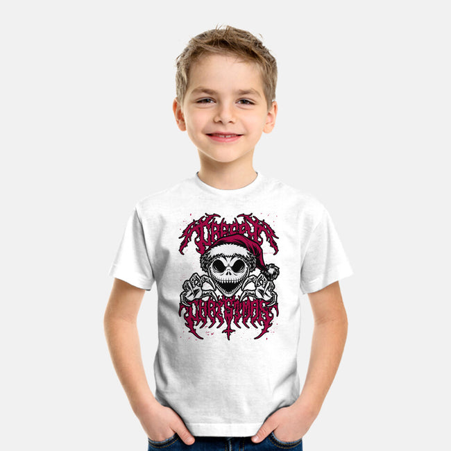 Creepy Christmas Skeleton Spooky-Youth-Basic-Tee-Studio Mootant