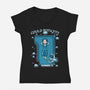 Couple Door Ship-Womens-V-Neck-Tee-Studio Mootant