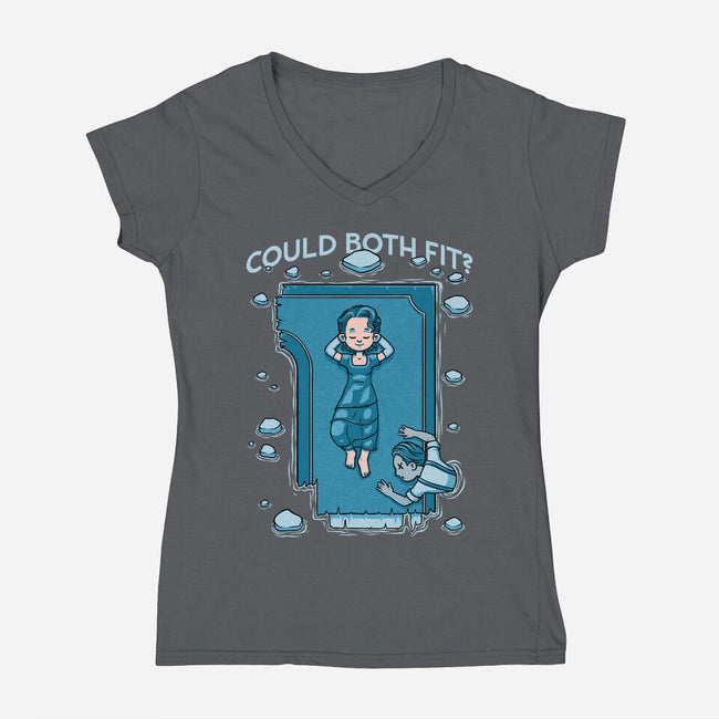 Couple Door Ship-Womens-V-Neck-Tee-Studio Mootant