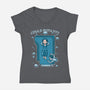 Couple Door Ship-Womens-V-Neck-Tee-Studio Mootant