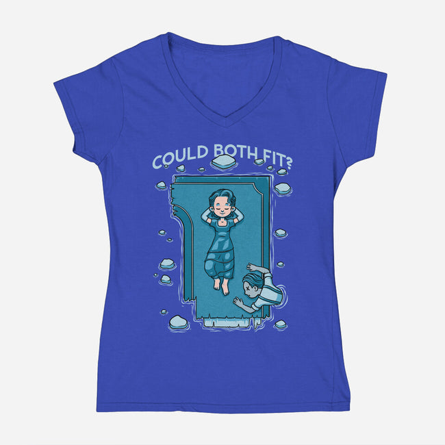 Couple Door Ship-Womens-V-Neck-Tee-Studio Mootant