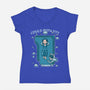 Couple Door Ship-Womens-V-Neck-Tee-Studio Mootant
