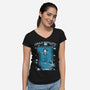 Couple Door Ship-Womens-V-Neck-Tee-Studio Mootant