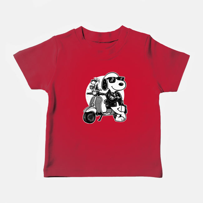 Cool Beagle Biker-Baby-Basic-Tee-Studio Mootant