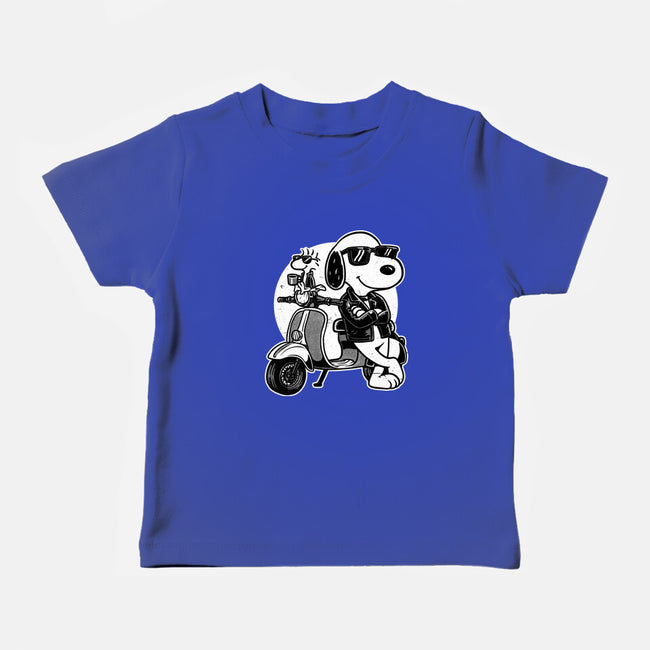 Cool Beagle Biker-Baby-Basic-Tee-Studio Mootant