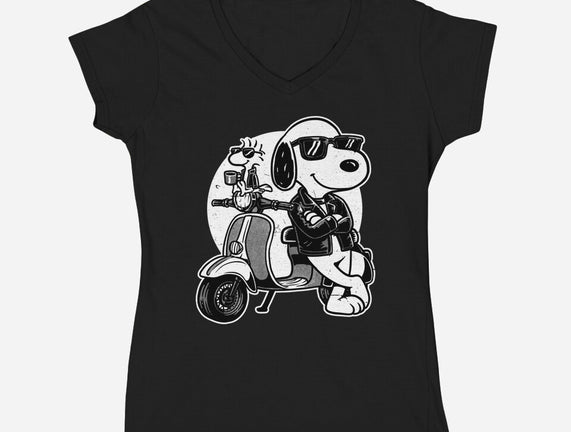 Cool Beagle Biker