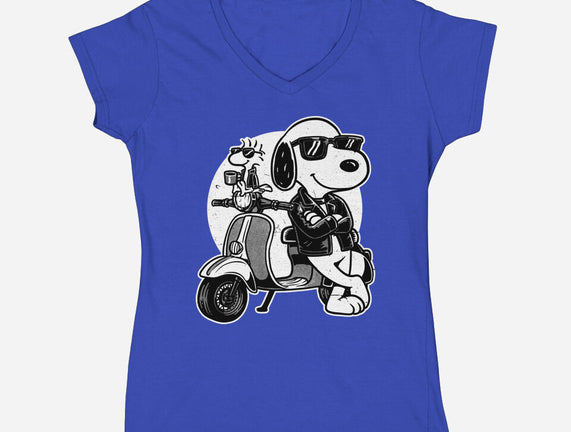 Cool Beagle Biker