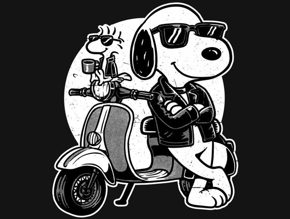 Cool Beagle Biker
