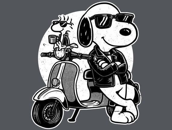 Cool Beagle Biker