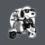 Cool Beagle Biker-Womens-Fitted-Tee-Studio Mootant