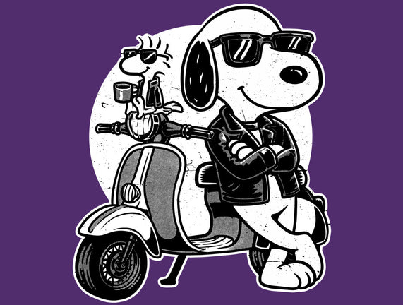 Cool Beagle Biker