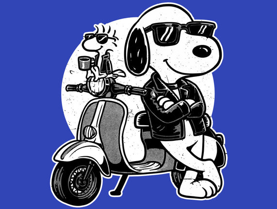Cool Beagle Biker