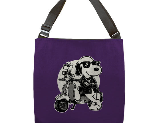 Cool Beagle Biker