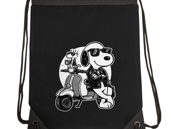 Cool Beagle Biker
