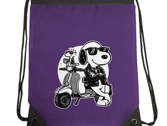 Cool Beagle Biker