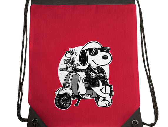 Cool Beagle Biker