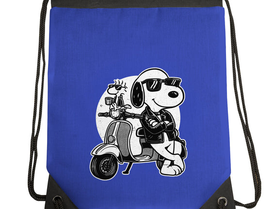 Cool Beagle Biker
