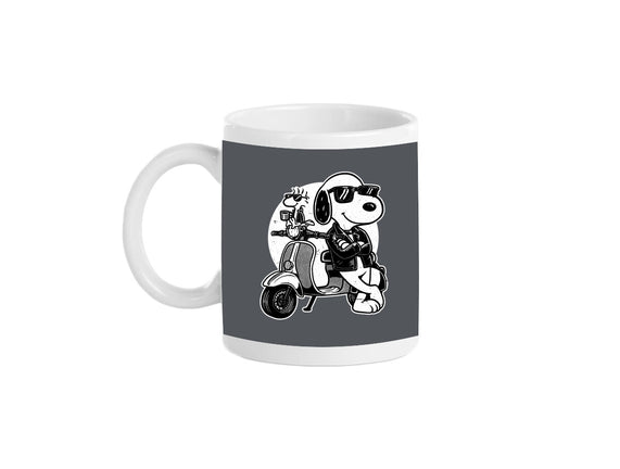 Cool Beagle Biker