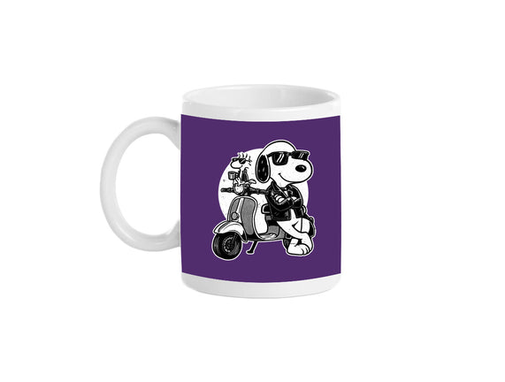 Cool Beagle Biker