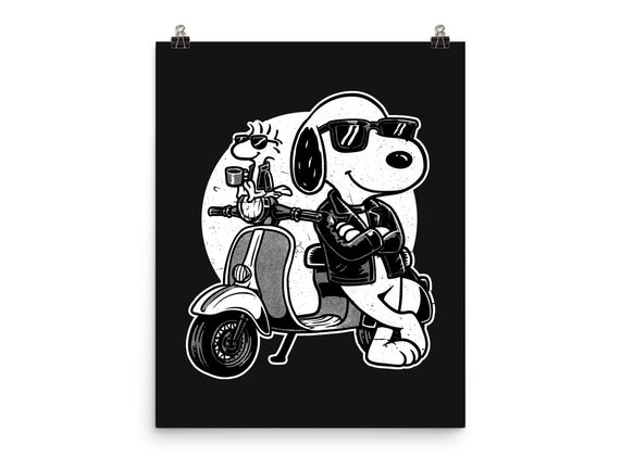 Cool Beagle Biker
