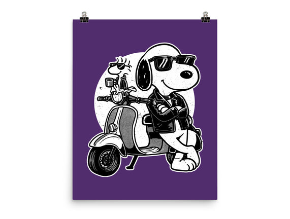 Cool Beagle Biker