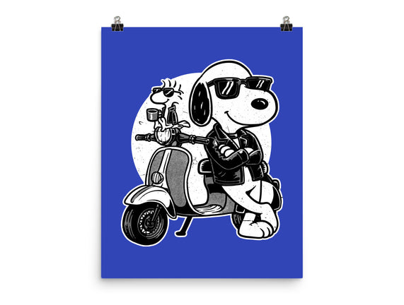 Cool Beagle Biker