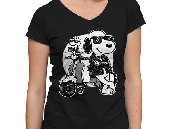 Cool Beagle Biker