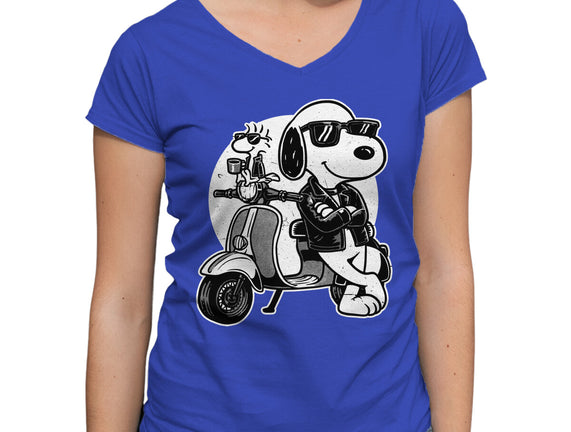 Cool Beagle Biker