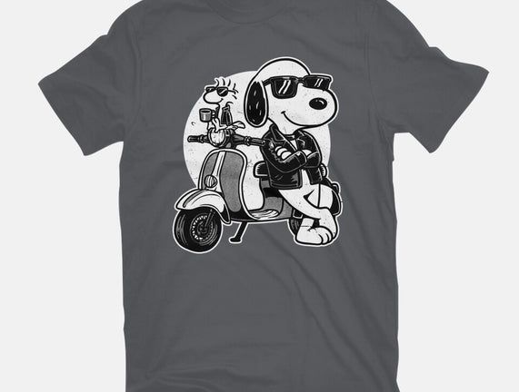 Cool Beagle Biker