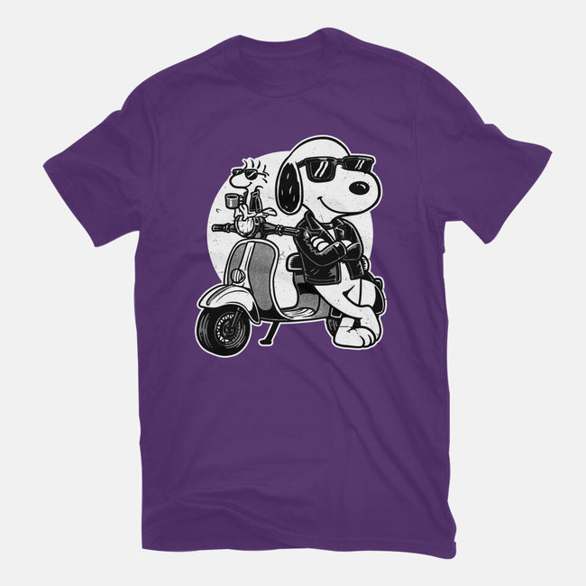 Cool Beagle Biker-Womens-Fitted-Tee-Studio Mootant