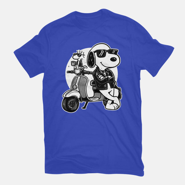 Cool Beagle Biker-Womens-Fitted-Tee-Studio Mootant