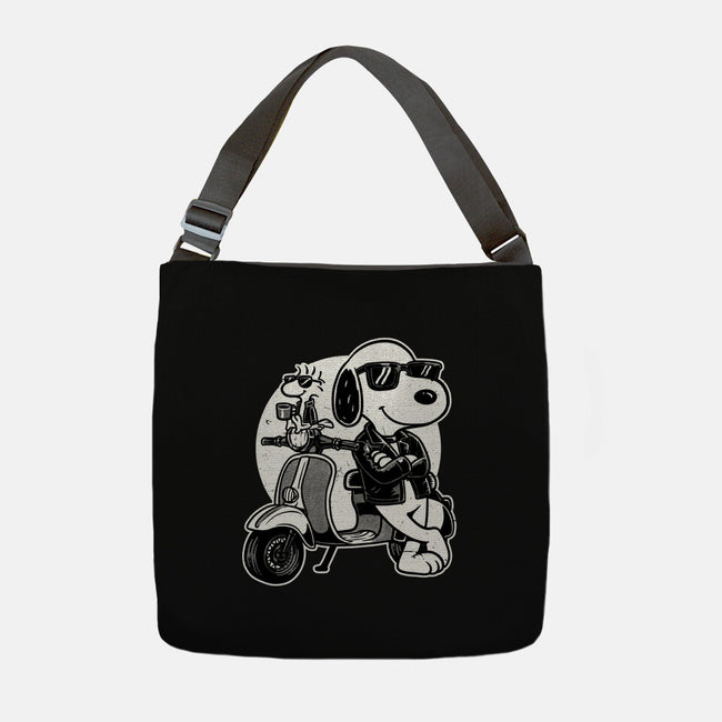 Cool Beagle Biker-None-Adjustable Tote-Bag-Studio Mootant