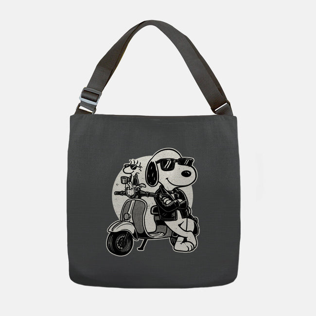 Cool Beagle Biker-None-Adjustable Tote-Bag-Studio Mootant