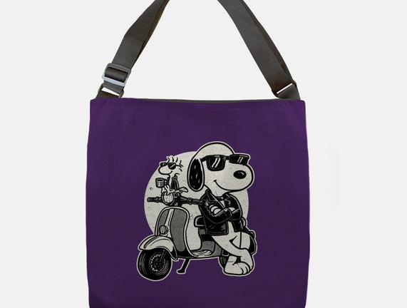 Cool Beagle Biker