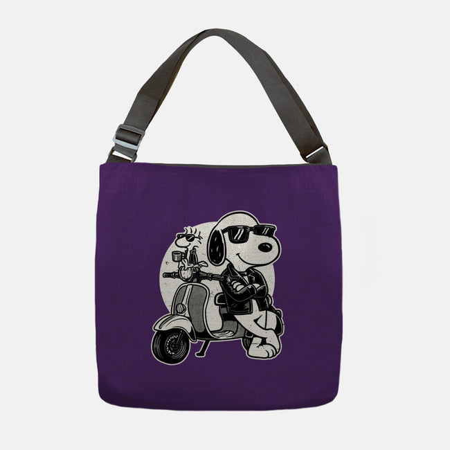 Cool Beagle Biker-None-Adjustable Tote-Bag-Studio Mootant