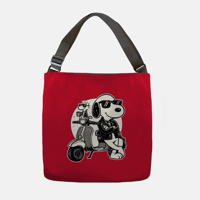Cool Beagle Biker-None-Adjustable Tote-Bag-Studio Mootant