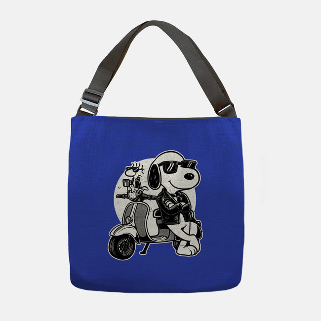 Cool Beagle Biker-None-Adjustable Tote-Bag-Studio Mootant