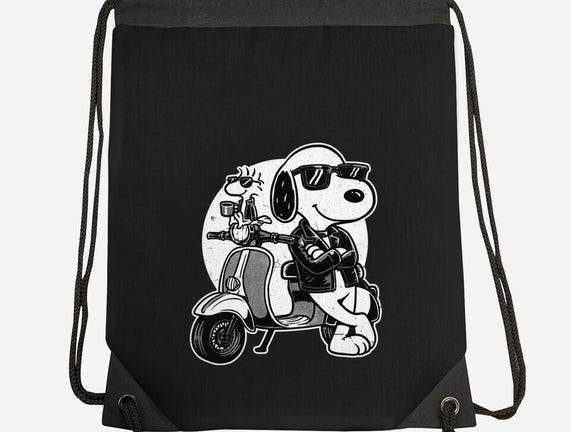 Cool Beagle Biker