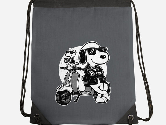 Cool Beagle Biker