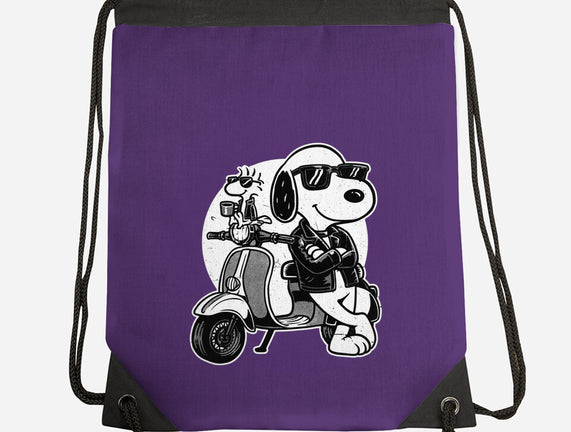 Cool Beagle Biker