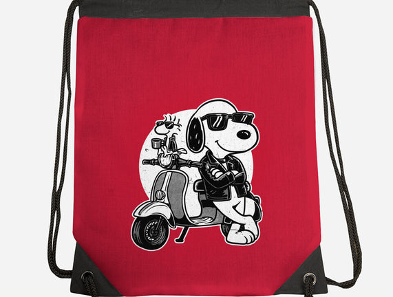 Cool Beagle Biker