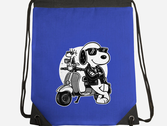 Cool Beagle Biker
