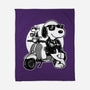 Cool Beagle Biker-None-Fleece-Blanket-Studio Mootant