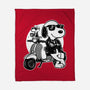 Cool Beagle Biker-None-Fleece-Blanket-Studio Mootant