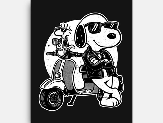 Cool Beagle Biker